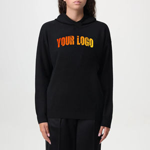 Nueva Llegada 2025 Sudaderas con Capucha 100% Algodón para Mujer Ropa Casual de Invierno Logotipo Impreso DTF Personalizado Sudadera con Capucha Extra Grande para Mujer - Product Image 1