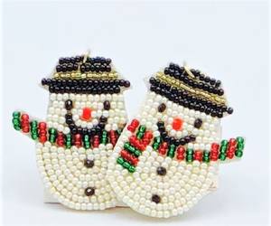 Nouveau Noël Diamant Flocon De Neige Cloches Oreille Ornements Plaqué Or Perle Bijoux Boucles D'oreilles Stud pour Mariages et Arbres De Noël - Product Image 2