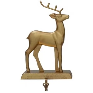 Soporte de media de metal con temática navideña para gancho de hierro de Navidad con diseño de temporada para colgar medias - Product Image 2