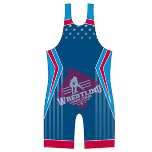 Combinaisons de lutte personnalisées, impression par sublimation, polyester, séchage rapide, respirant, léger, extensible, uniforme pour hommes et femmes, entraînement - Product Image 5