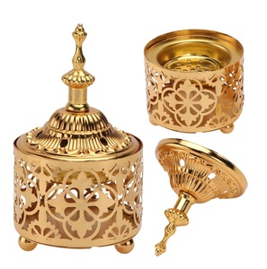 Collection de Qualité Supérieure : Pot à Bougie Cylindrique en Métal Fait Main, Écologique, avec Couvercle Imprimé UV – Design de Luxe pour la Maison, les Restaurants et les Mariages - Product Image 1