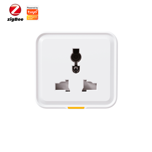 Prise intelligente universelle Tuya Zigbee pour maison connectée (RU, UE, US) avec moniteur de consommation 16A, compatible <span class=keywords><strong>Tasmota</strong></span>, contrôle vocal via application, fonctionne avec Alexa et Google Home - Product Image 1