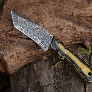 Professional Damascus Steel Tracker <b>Knife</b> Full Tang Outdoor Camping Bushcraft Utility <b>Knife</b> Handmade Craftsmanship - Product Image 4