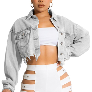 Full Customized Denim Jacket <b>for</b> Women High Quality Casual Wear Comfortable and Breathable Women Denim Jackets - Product Image 2