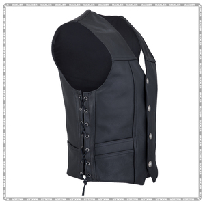 Chaleco de cuero para hombre de alta calidad, duradero, con estilo, protector para motocicleta, Chaleco de cuero para motocicleta, protector de alta durabilidad - Product Image 2