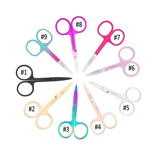 Wholesale <b>Manicure</b> Facial Trimming Makeup Beauty Tool Nail Cuticle Tool Stainless Steel Straight Sharp Hair <b>Scissors</b> Pakistan - Product Image 5