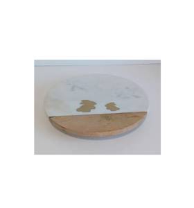 Fancy Design Decorative <b>Wooden</b> and Marble <b>Lazy</b> <b>Susan</b> Bathroom Cabinet <b>Lazy</b> <b>Susan</b> Hot Selling Product Cheap Price - Product Image 1