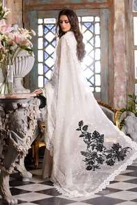 Robe en mousseline de soie brodée, dernière collection de sarouel indien du pakistan avec un travail manuel lourd, une séquence de travail, offre spéciale, 2023 - Product Image 2