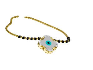 Alta exquisita venta último diseñador tradicional 18K oro Mangalsutra colgante joyería boda compromiso o regalo - Product Image 3