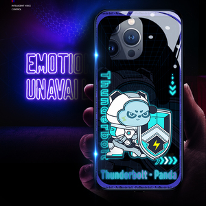 Coque de téléphone portable lumineuse activée par la voix suit la musique couverture mobile accessoires de téléphone pour iPhone15 i14 Pro <span class=keywords><strong>max</strong></span> 13 12 xr <span class=keywords><strong>xs</strong></span> <span class=keywords><strong>max</strong></span> - Product Image 2