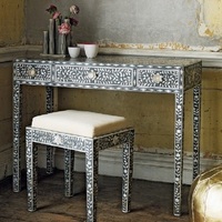 Console à incrustation florale végétalienne en nacre avec étoile Design BY AALIYAN IMPEX
