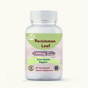 Ahora suplementos Venta caliente Cápsulas de hoja de caqui de grado alimenticio Suplementos herbales para apoyar la salud del hígado - Product Image 1