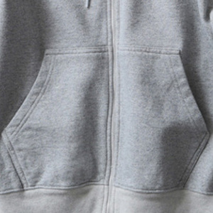 ออกแบบโลโก้ส่วนตัว เสื้อฮู้ดซิปผู้ชาย คุณภาพสูง ผ้าเฟรนช์เทอร์รี่ทรงหลวม ปักลาย - Product Image 4