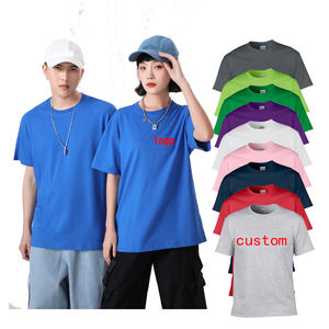 เสื้อยืดคอกลมผ้าคอตตอนสไตล์ใหม่สำหรับผู้ชายและ100% คอกลมระบายอากาศได้ดีปรับแต่งได้ - Product Image 2