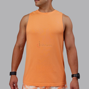 Camiseta sin mangas de gimnasio de gran tamaño para hombre, Sisa grande, lado abierto, secado rápido, estirable, chaleco de entrenamiento físico, camiseta - Product Image 3