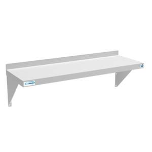 Étagère murale robuste 12 x 36 10 pouces en acier inoxydable de calibre 18 WMSH-1236 Capacité de 231 lb Certifiée NSF pour les sanitaires et les garages - Product Image 4