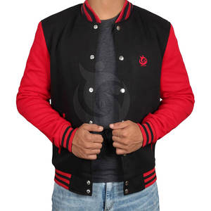 Lightweight Winter Baseball Jacket for Men Custom Made with Stand Collar <b>Wool</b>/<b>Cotton</b> Breathable & Windproof New Style - Product Image 1