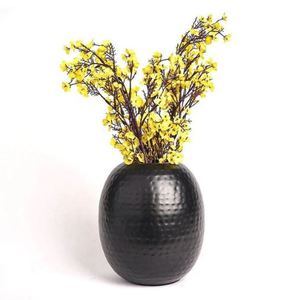 Florero de metal plateado galvanizado Floreros de tamaño mediano del mejor diseño Floreros decorativos de alta calidad - Product Image 3