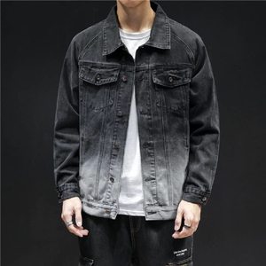 แจ็คเก็ตยีนส์สำหรับผู้ชายเสื้อครอปพอดีตัว - Product Image 1