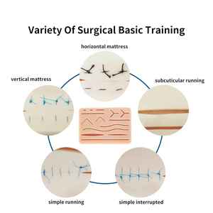 Suture <b>Practice</b> Kit for Medical Students - Suture <b>Pad</b> with Pre-Cut Wounds, Tools, Blades, Sutur Kit With Medic Instrument - Product Image 5