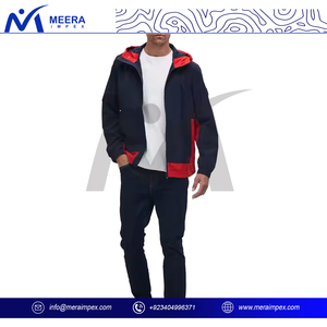 Men's Stylish <b>Lightweight</b> Waterproof Hooded Windbreaker <b>Jacket</b> for Outdoor Sport & Winter <b>Running</b> High Street Style Front Logo - Product Image 3