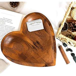 Bol de prière traditionnel en bois avec surface polie pour la guérison et bol de prière en bois rustique pour autel domestique d'Inde - Product Image 5