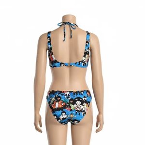 Conjunto de Bikini Ecológico de Spandex y Poliéster para Mujer, Traje de Baño de Dos Piezas con Estampado por Transferencia de Calor, Tejido Reciclado, Ropa de Playa de Secado Rápido, Traje de Baño al por Mayor - Product Image 5