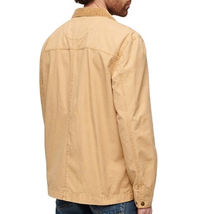 Conception personnalisée OEM de haute qualité 100% toile homme coton poids lourd Streetwear bouton hommes vêtements de travail toile veste de pluie pour garçons - Product Image 4