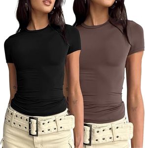 T-shirts pour femmes T-shirt d'été à manches courtes Design de haute qualité Vêtements décontractés T-shirt col rond Vente en gros Personnalisé de haute qualité - Product Image 4