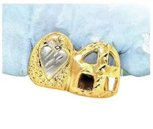 Grillz de Dientes de Diamante Hip Hop Personalizables de Calidad Superior, Hechos a Mano con Oro, Plata, Piedra de Morganita y Baño de Rodio, Joyas de Lujo para Hombre - Product Image 2