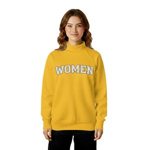 Sudadera Casual de Mujer con Cuello Simulado, Manga Larga, Hombros Caídos, Holgada, Cálida, de Forro Polar, Poliéster/Algodón, Venta al por Mayor OEM - Product Image 1