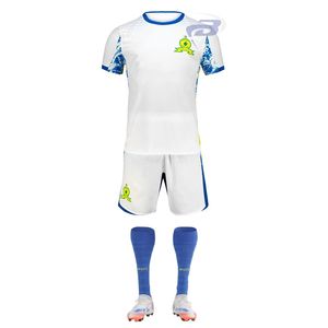 Conjunto de Uniforme de Fútbol Personalizado del Mamelodi Sundowns, Camiseta y Pantalones Cortos de Fútbol de Poliéster Ligero, Transpirable y de Secado Rápido - Product Image 2