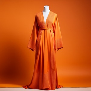 Bán Buôn 2 Mảnh Bộ Hồi Giáo Quần Áo Abaya Hồi Giáo Thổ Nhĩ Kỳ Kaftan Phụ Nữ Rắn Màu Sắc khiêm tốn Dài Tay Áo Vành Đai Dress Top Phù Hợp Với - Product Image 3