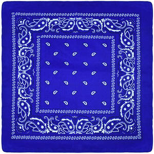 ผ้าพันคอโพลีเอสเตอร์ลายเพสลีย์ ขนาด 22*22 นิ้ว แบบสั่งทำพิเศษ สำหรับฮิปฮอป ปั่นจักรยาน คาวบอย ใช้เป็นผ้าโพกศีรษะ - Product Image 5