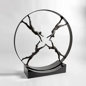 High-End Luxury Handmade Metal Animal Statue Interior Decoration Table Accent Living <b>Space</b> Modern Polished Home Decor - Product Image 3