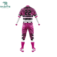 Uniforme de baseball personnalisé Razorts International BBU-001, logo brodé, short camouflage, enfants, jeunes, adultes, couleur personnalisée