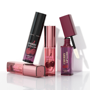 Custom Sustainable <strong>4</strong>.5ml Lip Gloss <strong>Tubes</strong> Empty Eco Friendly Plastic Lip Oil Bottle with Paper Box Packaging - Product Image 1