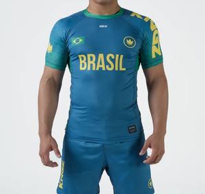 Diseña Tus Propias Camisetas de Compresión MMA Bjj Rash Guard 2026, Venta al por Mayor, Sublimación Personalizada, Spandex Corto - Product Image 2