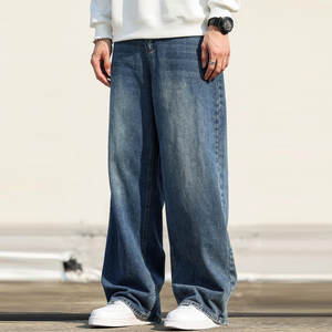 Nueva moda de los hombres Slim Fit cintura alta ligero estilo Casual logotipo personalizado pantalones de mezclilla de gran tamaño servicio OEM al por mayor - Product Image 5