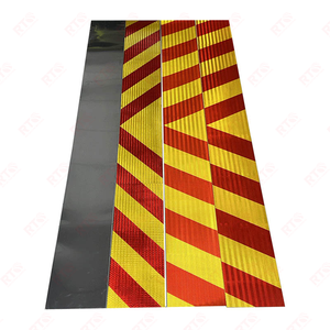 Xe tải phản xạ 200mm x 1.7m băng an toàn phản chiếu Zambia xe Chevron màu đỏ vàng phản chiếu nhãn dán tự dính - Product Image 2