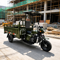 Tricycle à 3 roues, moteur à essence 150cc, moto cargo, capacité de charge de 1000 kg, tricycle robuste, moto à trois roues, directement de l'usine