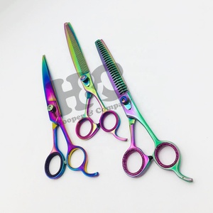 Nouvelles Ciseaux de Toilettage pour Animaux de Compagnie, Ciseaux Courbes à Lame Affûtée en Acier Inoxydable de 7 Pouces, Ciseaux Multicolores Très Demandés - Product Image 5