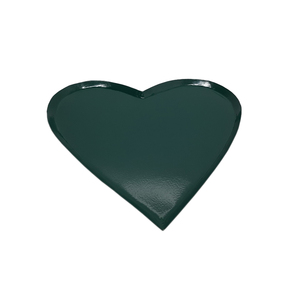 จานอลูมิเนียมรูปหัวใจสีเขียวสไตล์คลาสสิกถาดและจานสำหรับเสิร์ฟและตกแต่งบ้าน - Product Image 1