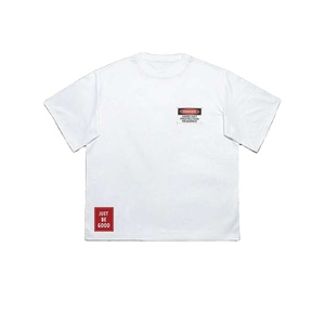 Camiseta Blanca Extra Grande con Diseño Gráfico Personalizado al por Mayor |   Camiseta básica de algodón premium para streetwear |   Camisas casuales unisex de moda para hombre - Product Image 1