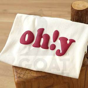 เสื้อยืดผู้ชายผ้าคอตตอน 100% หนานุ่ม พิมพ์ลายพัฟฟ์ แบบสั่งทำพิเศษ เป็นมิตรกับสิ่งแวดล้อม ระบายอากาศได้ดี แห้งเร็ว ทรงหลวมไหล่ตก ไซส์ใหญ่ - Product Image 3