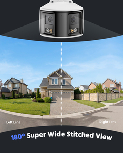 ANNKE FCD800 4K 8MP Dual Lens 180 Degree Panoramic Bullet AI PoE <strong>IP</strong> <strong>Camera</strong> Two Way Audio Smart Hybrid Light IP67 Network <strong>Camera</strong> - Product Image 2