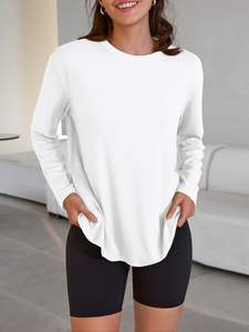 100% coton doux ample entraînement t-shirts respirant maille athlétique course Gym chemises Performance grande taille chemise respirant - Product Image 4