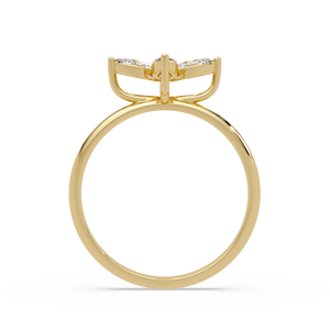 Luxury <b>Rings</b> 14K Gold Custom Fine jewelry Floral Marquise Cut CVD Lab Grown Diamond Engagement <b>Ring</b> Wedding Band for women's - Product Image 4