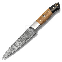 Couteau de chef japonais en acier au carbone, très vendu, DD-Kitchen-151, professionnel, tranchant, 58+/-2 HRC, manche en bois d'olivier et d'ébène, étui en cuir