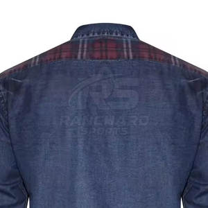 Chemise en jean pour homme, manches longues, décontractée, chemise en jean en coton pour homme, boutonnée, décontractée, chemise en jean classique pour homme - Product Image 4